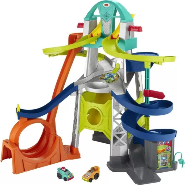 FisherPrice Little People Toddler Playset Launch amp Loop Raceway Race Track with Lights Sounds amp 2 Toy Cars for Ages 18 MonthsFisherPrice Little People Toddler Playset Launch amp Loop Raceway Race Track with Lights Sounds amp 2 Toy Cars for Ages 18 Months