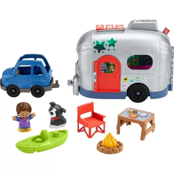 FisherPrice Little People Toddler Playset LightUp Learning Camper Toy with Smart Stages Figures  Accessories for Ages 1 YearsSimplified Packaging