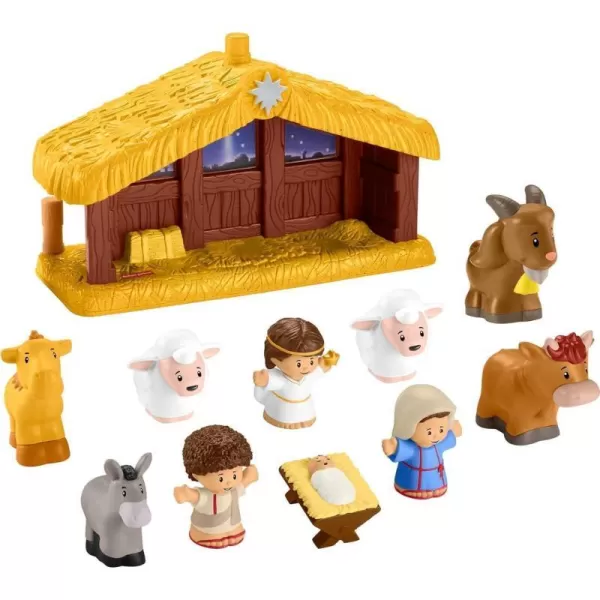 FisherPrice Little People Toddler Playset Nativity Scene with Baby Jesus Mary amp Joseph Figures for Christmas Play Ages 1 YearsFisherPrice Little People Toddler Playset Nativity Scene with Baby Jesus Mary amp Joseph Figures for Christmas Play Ages 1 Years