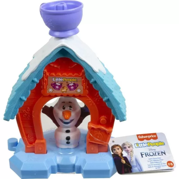 FisherPrice Little People Toddler Toy Disney Frozen Olafs Cocoa Caf Portable Playset with Figure for Ages 18 MonthsFisherPrice Little People Toddler Toy Disney Frozen Olafs Cocoa Caf Portable Playset with Figure for Ages 18 Months