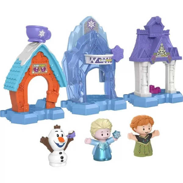 FisherPrice Little People Toddler Toys Disney Frozen Snowflake Village Playset with Anna Elsa amp Olaf for Ages 18 MonthsFisherPrice Little People Toddler Toys Disney Frozen Snowflake Village Playset with Anna Elsa amp Olaf for Ages 18 Months