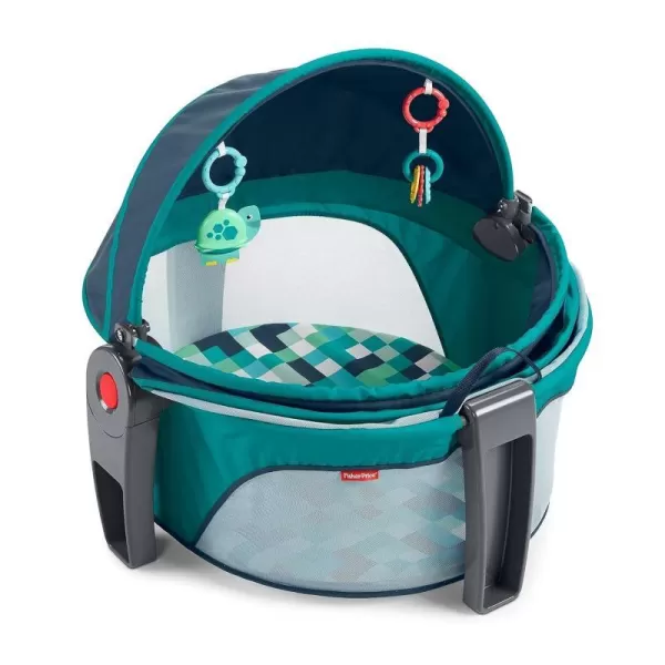 FisherPrice OntheGo Baby Dome Pixel Forest portable travel play space with canopy and toysFisherPrice OntheGo Baby Dome Pixel Forest portable travel play space with canopy and toys