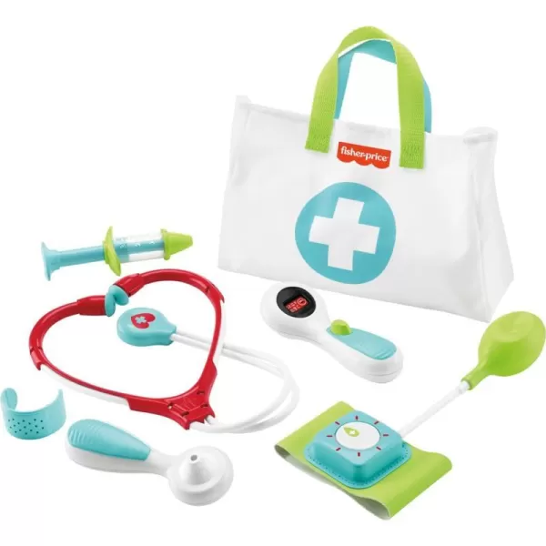 FisherPrice Preschool Pretend Play Medical Kit 7Piece Doctor Bag Dress Up Toys for Kids Ages 3 YearsMedical Kit Standard Packaging