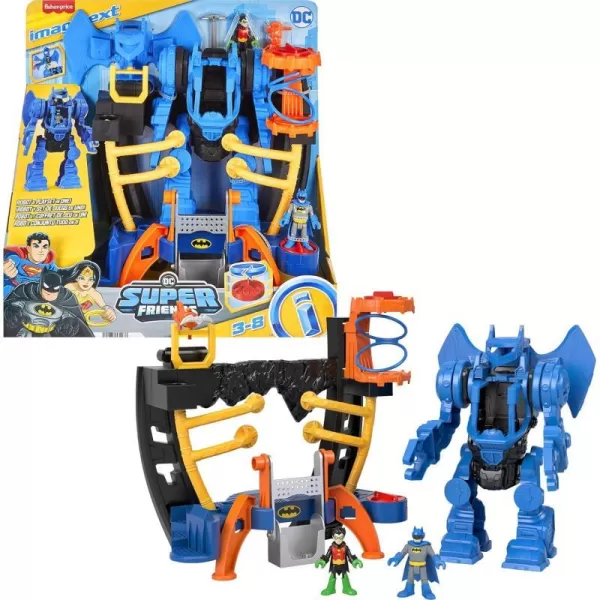 Imaginext DC Super Friends Batman Playset Robo Command Center with Detachable 10inch Robot Batman amp Robin Figures Ages 3 YearsImaginext DC Super Friends Batman Playset Robo Command Center with Detachable 10inch Robot Batman amp Robin Figures Ages 3 Years