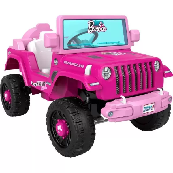 Power Wheels Jeep Wrangler Toddler RideOn Toy with Driving Sounds MultiTerrain Traction Seats 1 Red Ages 2 Years Large MulticolorBarbie Jeep