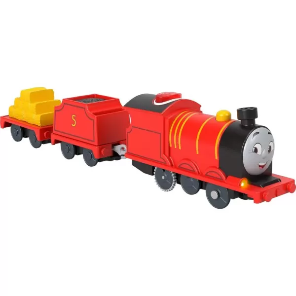 Thomas ampamp Friends Motorized Toy Train Talking Thomas Engine with Sounds ampamp Phrases Plus Cargo for Preschool Kids Ages 3 YearsJames