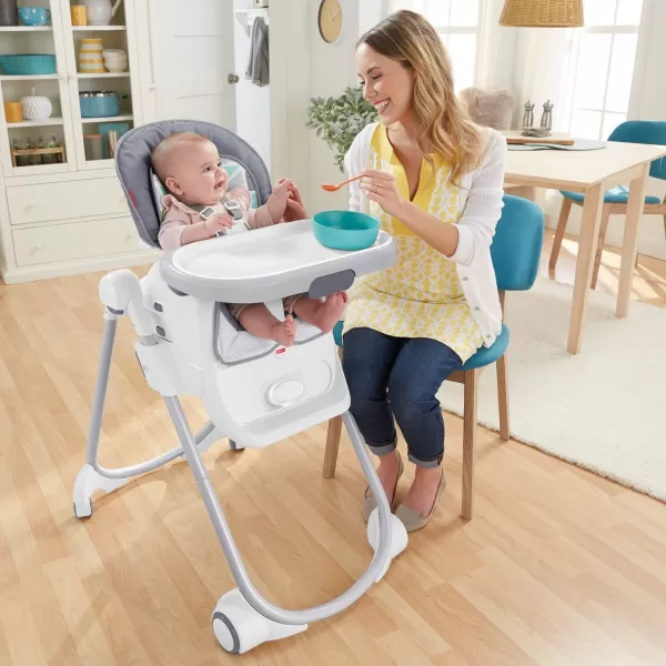 FisherPrice 4in1 Total Clean High Chair GreyFisherPrice 4in1 Total Clean High Chair Grey