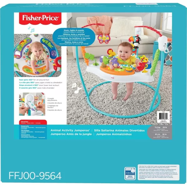 FisherPrice Baby Bouncer Color Climbers Jumperoo Activity Center with Music Lights amp Developmental Toys Amazon ExclusiveAnimal Activity Jumperoo