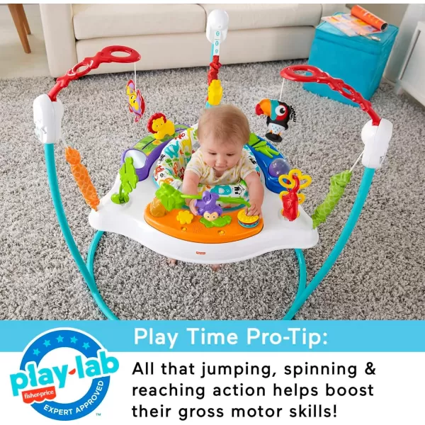 FisherPrice Baby Bouncer Color Climbers Jumperoo Activity Center with Music Lights amp Developmental Toys Amazon ExclusiveAnimal Activity Jumperoo