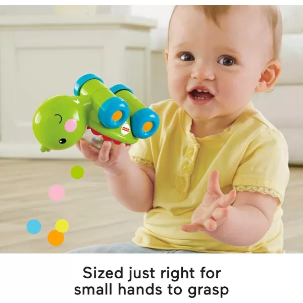 FisherPrice Baby Crawling Toy Poppity Pop Turtle PushAlong Vehicle With Ball Popping Sounds For Ages 6 MonthsFisherPrice Baby Crawling Toy Poppity Pop Turtle PushAlong Vehicle With Ball Popping Sounds For Ages 6 Months