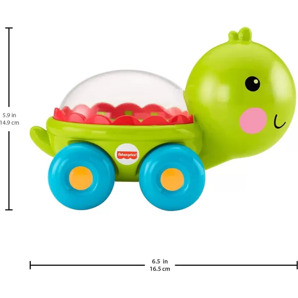 FisherPrice Baby Crawling Toy Poppity Pop Turtle PushAlong Vehicle With Ball Popping Sounds For Ages 6 MonthsFisherPrice Baby Crawling Toy Poppity Pop Turtle PushAlong Vehicle With Ball Popping Sounds For Ages 6 Months