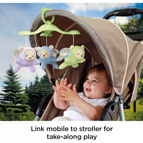 FisherPrice Baby Crib Toy 3in1 Projection Mobile Butterfly Dreams Sound Machine with Light Projection for Newborn to ToddlerButterfly Dreams