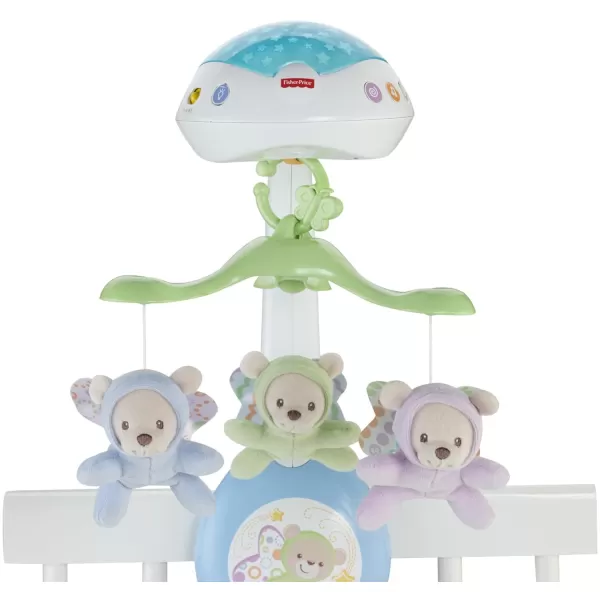 FisherPrice Baby Crib Toy 3in1 Projection Mobile Butterfly Dreams Sound Machine with Light Projection for Newborn to ToddlerButterfly Dreams