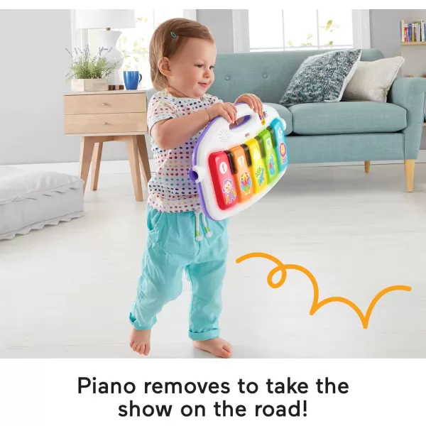 FisherPrice Baby Gift Set Deluxe Kick amp Play Piano Gym amp MaracasPlaymat amp Musical Toy with Smart Stages Learning Content plus 2 Rattles Amazon ExclusiveKick N Play Pink