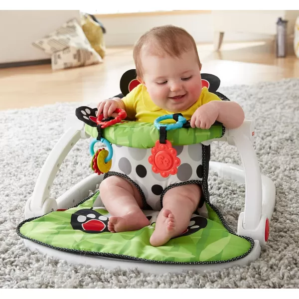 FisherPrice Baby Portable Chair SitMeUp Floor Seat with Developmental Toys and Crinkle Squeaker Seat Pad Panda Paws Amazon ExclusiveFisherPrice Baby Portable Chair SitMeUp Floor Seat with Developmental Toys and Crinkle Squeaker Seat Pad Panda Paws Amazon Exclusive