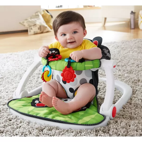 FisherPrice Baby Portable Chair SitMeUp Floor Seat with Developmental Toys and Crinkle Squeaker Seat Pad Panda Paws Amazon ExclusiveFisherPrice Baby Portable Chair SitMeUp Floor Seat with Developmental Toys and Crinkle Squeaker Seat Pad Panda Paws Amazon Exclusive