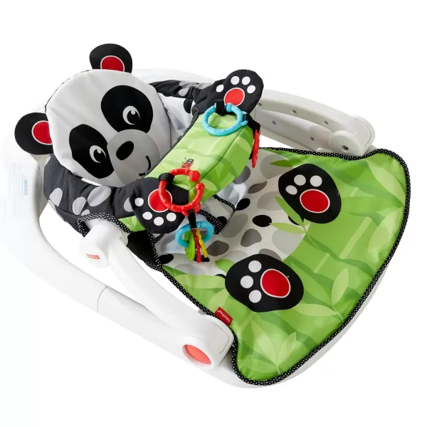 FisherPrice Baby Portable Chair SitMeUp Floor Seat with Developmental Toys and Crinkle Squeaker Seat Pad Panda Paws Amazon ExclusiveFisherPrice Baby Portable Chair SitMeUp Floor Seat with Developmental Toys and Crinkle Squeaker Seat Pad Panda Paws Amazon Exclusive