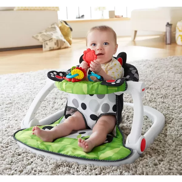 FisherPrice Baby Portable Chair SitMeUp Floor Seat with Developmental Toys and Crinkle Squeaker Seat Pad Panda Paws Amazon ExclusiveFisherPrice Baby Portable Chair SitMeUp Floor Seat with Developmental Toys and Crinkle Squeaker Seat Pad Panda Paws Amazon Exclusive