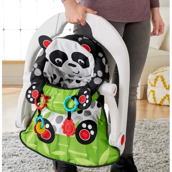 FisherPrice Baby Portable Chair SitMeUp Floor Seat with Developmental Toys and Crinkle Squeaker Seat Pad Panda Paws Amazon ExclusiveFisherPrice Baby Portable Chair SitMeUp Floor Seat with Developmental Toys and Crinkle Squeaker Seat Pad Panda Paws Amazon Exclusive