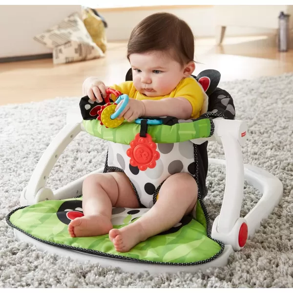 FisherPrice Baby Portable Chair SitMeUp Floor Seat with Developmental Toys and Crinkle Squeaker Seat Pad Panda Paws Amazon ExclusiveFisherPrice Baby Portable Chair SitMeUp Floor Seat with Developmental Toys and Crinkle Squeaker Seat Pad Panda Paws Amazon Exclusive