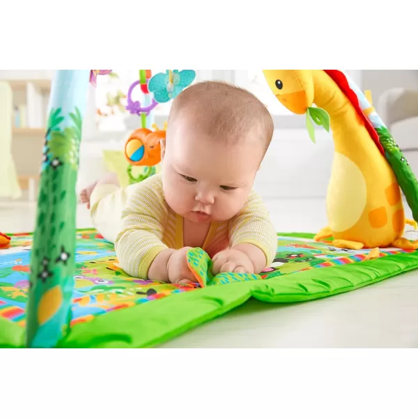 FisherPrice Baby Rainforest Music amp Lights Deluxe Infant GymStandard Packaging