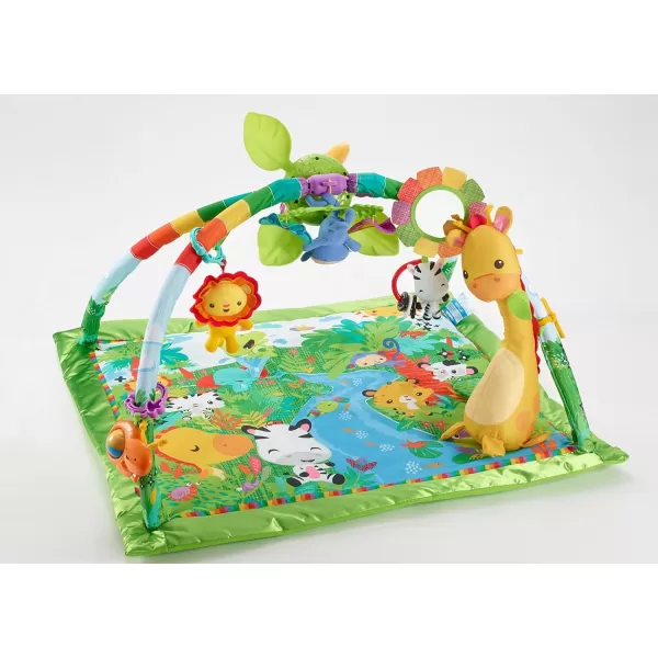 FisherPrice Baby Rainforest Music amp Lights Deluxe Infant GymStandard Packaging