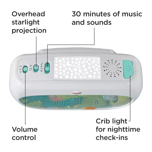 FisherPrice Baby Sound Machine Settle amp Sleep Projection Soother With Sensor And Customizable Music amp Light ProjectionFisherPrice Baby Sound Machine Settle amp Sleep Projection Soother With Sensor And Customizable Music amp Light Projection