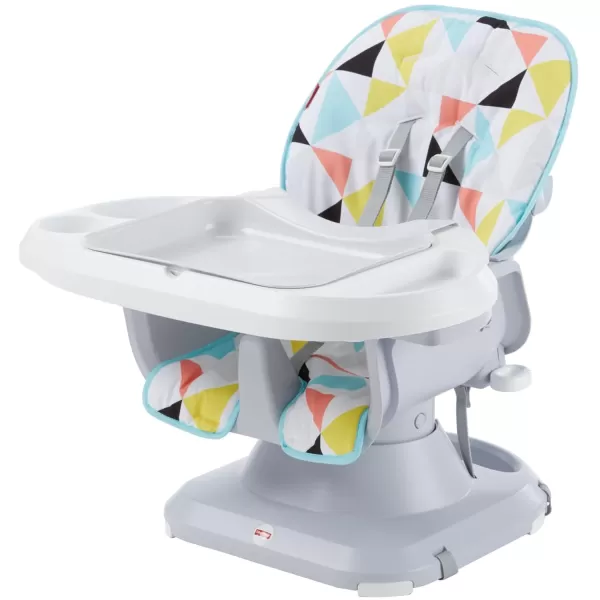 FisherPrice Baby SpaceSaver Simple Clean High Chair Baby to Toddler Portable Dining Seat with Removable Tray Liner Windmill Amazon ExclusiveMulticolor