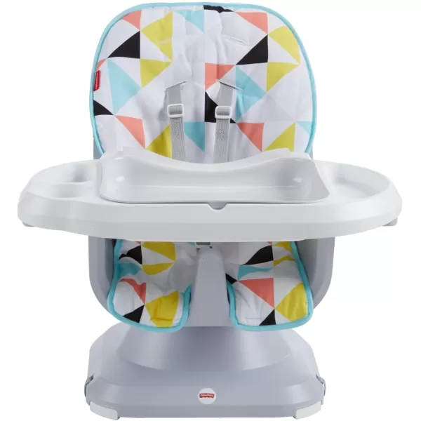 FisherPrice Baby SpaceSaver Simple Clean High Chair Baby to Toddler Portable Dining Seat with Removable Tray Liner Windmill Amazon ExclusiveMulticolor