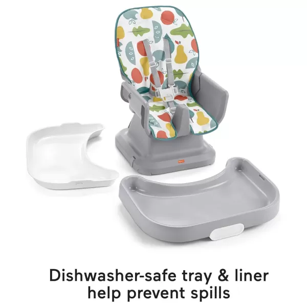 FisherPrice Baby SpaceSaver Simple Clean High Chair Baby to Toddler Portable Dining Seat with Removable Tray Liner Windmill Amazon ExclusivePearfection