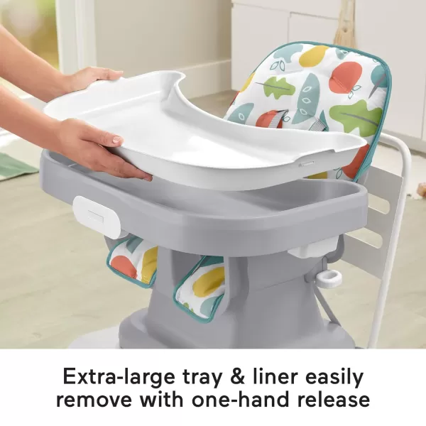 FisherPrice Baby SpaceSaver Simple Clean High Chair Baby to Toddler Portable Dining Seat with Removable Tray Liner Windmill Amazon ExclusivePearfection