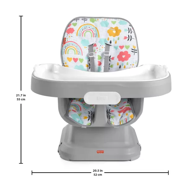 FisherPrice Baby SpaceSaver Simple Clean High Chair Baby to Toddler Portable Dining Seat with Removable Tray Liner Windmill Amazon ExclusivePink