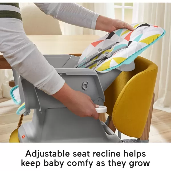 FisherPrice Baby SpaceSaver Simple Clean High Chair Baby to Toddler Portable Dining Seat with Removable Tray Liner Windmill Amazon ExclusiveWindmill