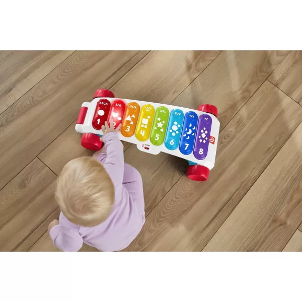 FisherPrice Baby To Toddler Learning Toy Giant LightUp Xylophone PullAlong With Music amp Phrases For Ages 9 MonthsShips in Own Container