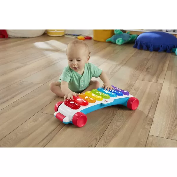 FisherPrice Baby To Toddler Learning Toy Giant LightUp Xylophone PullAlong With Music amp Phrases For Ages 9 MonthsShips in Own Container