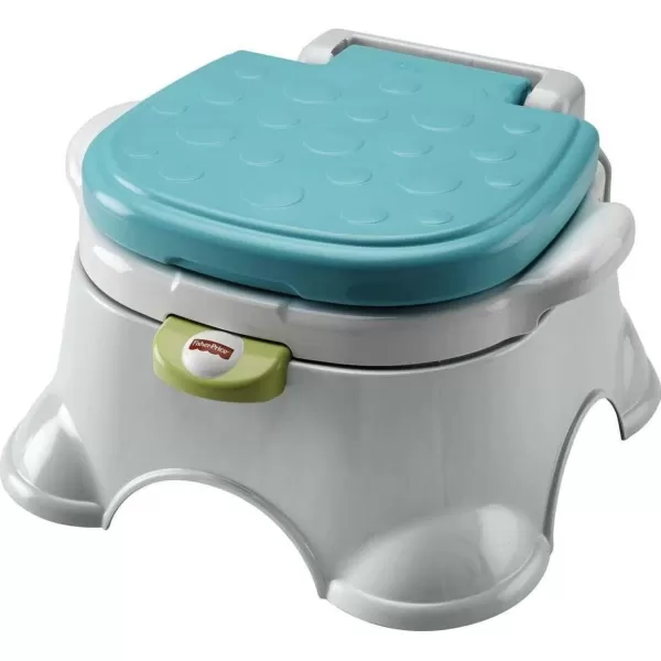 FisherPrice Baby Toddler Toilet Royal Stepstool Potty Training Seat with Music Plus Removable Ring and Bowl BlueClosed Box 1 Count Pack of 1