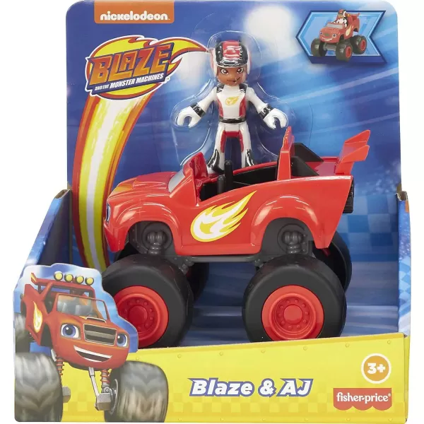 FisherPrice Blaze And The Monster Machines Toy Truck amp Figure Set Blaze amp Aj Preschool Racing Play Ages 3 YearsToy Truck amp Figure Set Blaze amp AJ