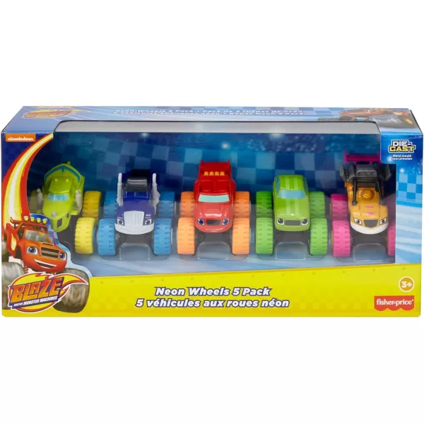 FisherPrice Blaze and the Monster Machines Racers 4 Pack set of diecast metal pushalong vehicles for preschool kids ages 3 years and older Amazon Exclusive5 pack