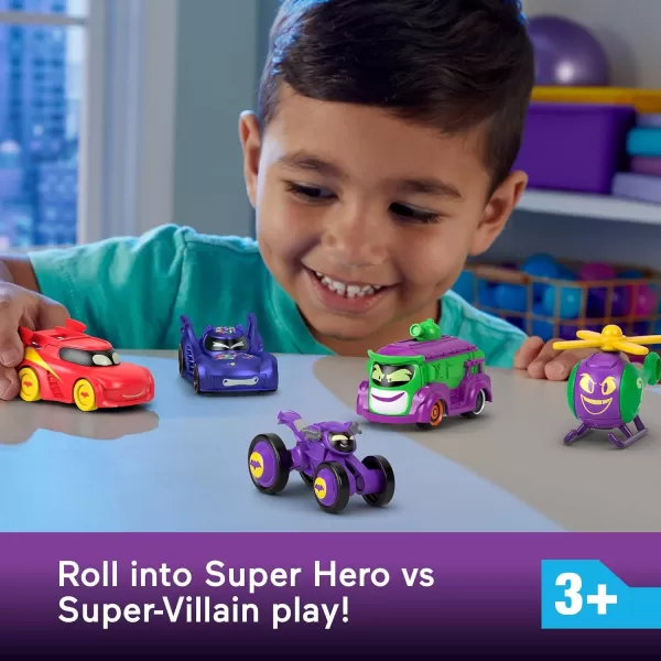 FisherPrice DC Batwheels 155 Scale Toy Cars 5Pack Bam Batmobile Redbird Prank Bibi amp Quizz Batcast Metal Diecast Vehicles Ages 3Batwheels 5Pack