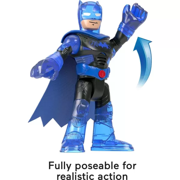 FisherPrice DC Super Friends Imaginext Deluxe BatTech Batman XL10Inch Poseable Figure with LightsSounds and Character PhrasesFisherPrice DC Super Friends Imaginext Deluxe BatTech Batman XL10Inch Poseable Figure with LightsSounds and Character Phrases