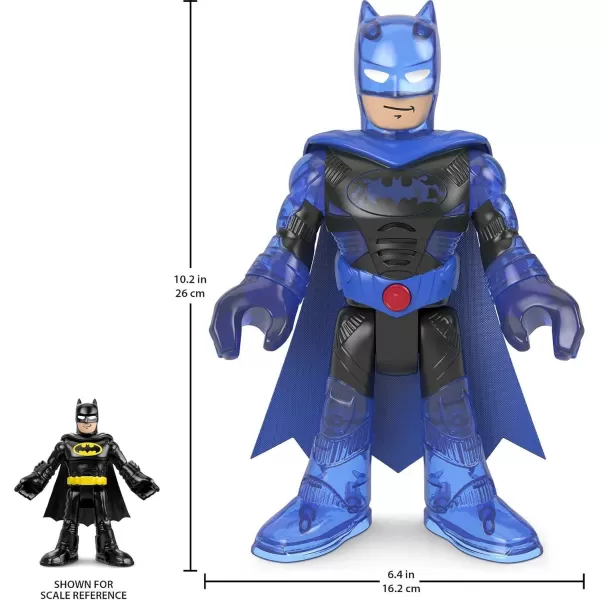 FisherPrice DC Super Friends Imaginext Deluxe BatTech Batman XL10Inch Poseable Figure with LightsSounds and Character PhrasesFisherPrice DC Super Friends Imaginext Deluxe BatTech Batman XL10Inch Poseable Figure with LightsSounds and Character Phrases