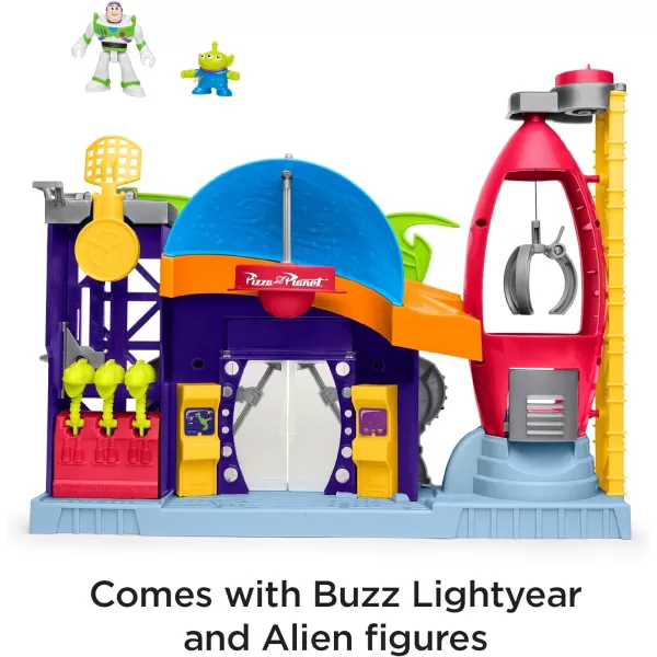 FisherPrice Imaginext  Disney Pixar Toy Story Pizza Planet playset with Buzz Lightyear figure for preschool kids ages 38 yearsFisherPrice Imaginext  Disney Pixar Toy Story Pizza Planet playset with Buzz Lightyear figure for preschool kids ages 38 years