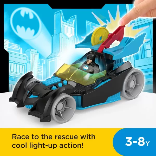 FisherPrice Imaginext DC Super Friends Batman Toy BatTech Racing Batmobile with Lights amp Poseable Figure for Preschool Kids Ages 3 YearsFisherPrice Imaginext DC Super Friends Batman Toy BatTech Racing Batmobile with Lights amp Poseable Figure for Preschool Kids Ages 3 Years