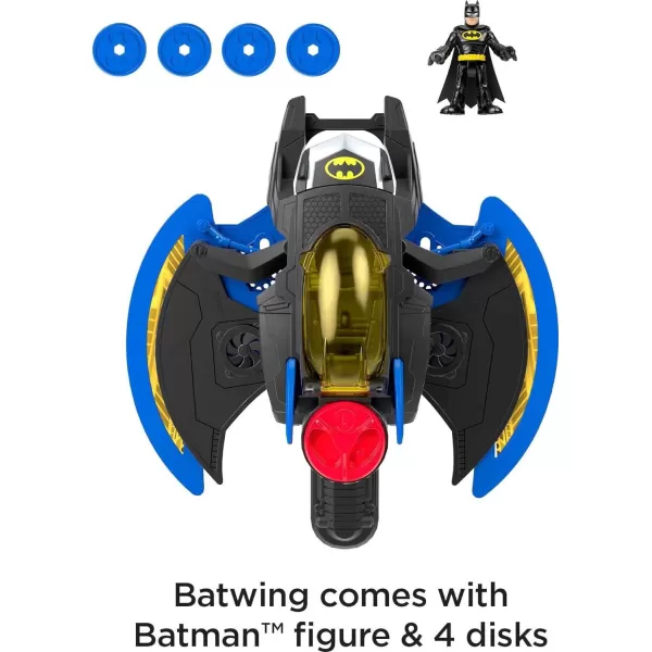 FisherPrice Imaginext DC Super Friends Batman Toy Plane Batwing with Poseable Figure amp 4 Accessories for Preschool Kids Ages 3 YearsFisherPrice Imaginext DC Super Friends Batman Toy Plane Batwing with Poseable Figure amp 4 Accessories for Preschool Kids Ages 3 Years