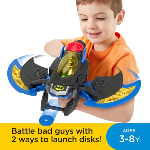 FisherPrice Imaginext DC Super Friends Batman Toy Plane Batwing with Poseable Figure amp 4 Accessories for Preschool Kids Ages 3 YearsFisherPrice Imaginext DC Super Friends Batman Toy Plane Batwing with Poseable Figure amp 4 Accessories for Preschool Kids Ages 3 Years