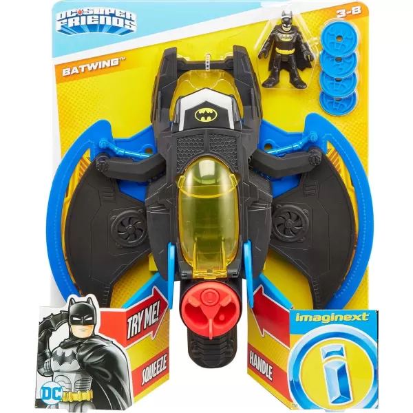 FisherPrice Imaginext DC Super Friends Batman Toy Plane Batwing with Poseable Figure amp 4 Accessories for Preschool Kids Ages 3 YearsFisherPrice Imaginext DC Super Friends Batman Toy Plane Batwing with Poseable Figure amp 4 Accessories for Preschool Kids Ages 3 Years