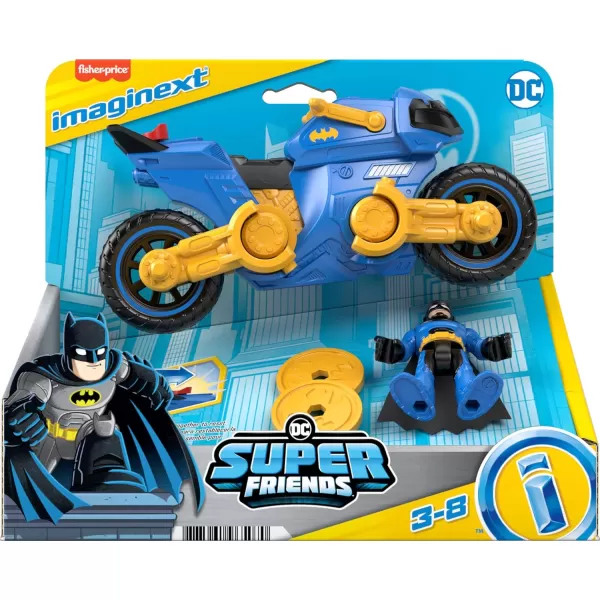 FisherPrice Imaginext DC Super Friends Batman Toy Poseable Figure amp Transforming Batcycle with Projectile Launcher for Preschool Kids Ages 3 YearsFisherPrice Imaginext DC Super Friends Batman Toy Poseable Figure amp Transforming Batcycle with Projectile Launcher for Preschool Kids Ages 3 Years