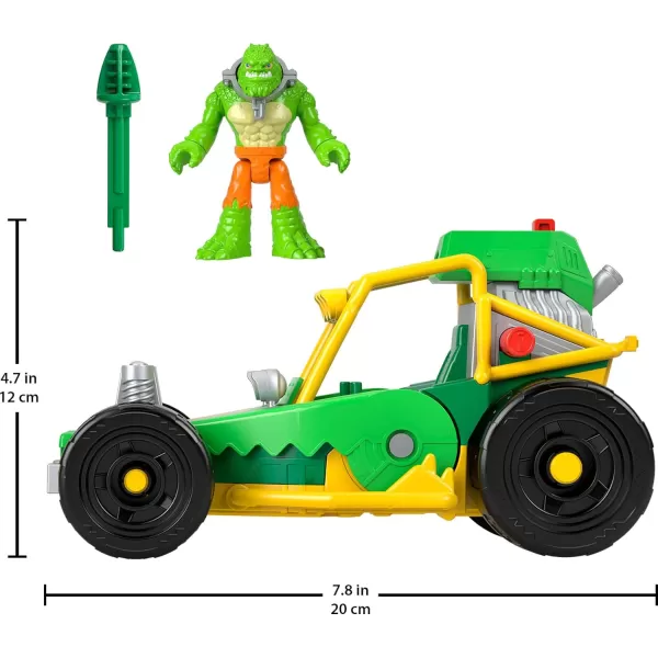 FisherPrice Imaginext DC Super Friends Killer Croc Figure amp Buggy Toy Car with Projectile Launcher for Preschool Pretend Play Ages 3 YearsFisherPrice Imaginext DC Super Friends Killer Croc Figure amp Buggy Toy Car with Projectile Launcher for Preschool Pretend Play Ages 3 Years