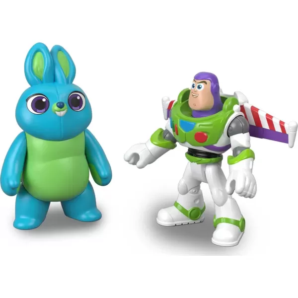 FisherPrice Imaginext Disney Pixar Toy Story 4 Woody amp Forky Figure 2PackBunny amp Buzz Lightyear