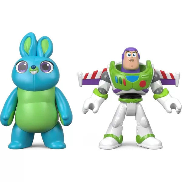 FisherPrice Imaginext Disney Pixar Toy Story 4 Woody amp Forky Figure 2PackBunny amp Buzz Lightyear